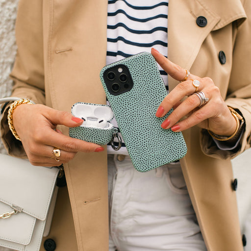 Mint Gelato - Dots iPhone SE (2020) Case 14