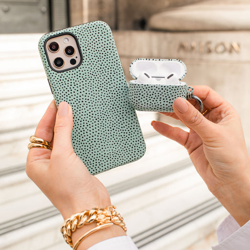 Mint Gelato - Dots iPhone SE (2020) Case 15