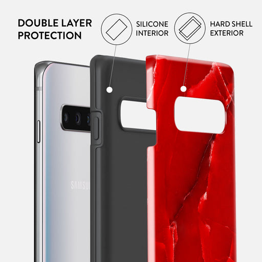 Wild Blaze - Red Samsung Galaxy S10 4G Case 6