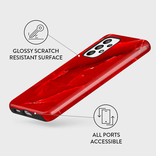 Wild Blaze - Red Samsung Galaxy A33 Case 3