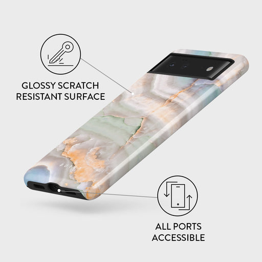 Pastel Hues - Colorful Marble Google Pixel 6a Case 3