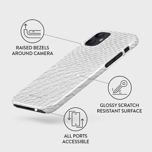 Glacial Desert - White Snakeskin iPhone 12 Mini Case 3