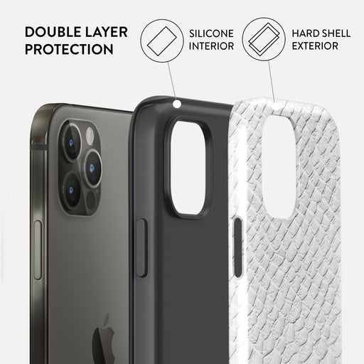Glacial Desert - White Snakeskin iPhone 12 Pro Case 6