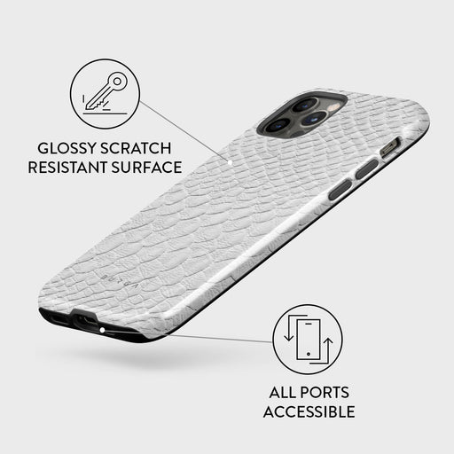Glacial Desert - White Snakeskin iPhone 12 Pro Case 7
