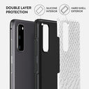 Glacial Desert - White Snakeskin Samsung Galaxy S20 4G / 5G Case 6