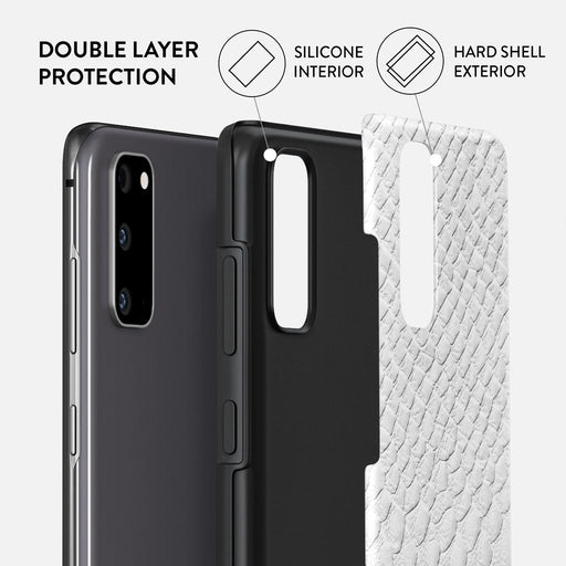 Glacial Desert - White Snakeskin Samsung Galaxy S20 4G / 5G Case 6
