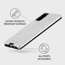 Glacial Desert - White Snakeskin Samsung Galaxy S20 4G / 5G Case 7