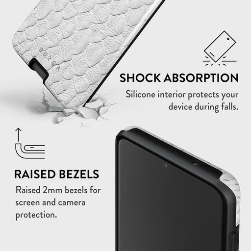 Glacial Desert - White Snakeskin Samsung Galaxy S20 4G / 5G Case 8