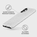 Glacial Desert - White Snakeskin Samsung Galaxy A13 4G Case 3