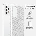Glacial Desert - White Snakeskin Samsung Galaxy A72 4G / 5G Case 2