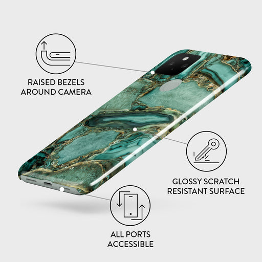 Ubud Jungle - Turquoise Google Pixel 5 Case 3