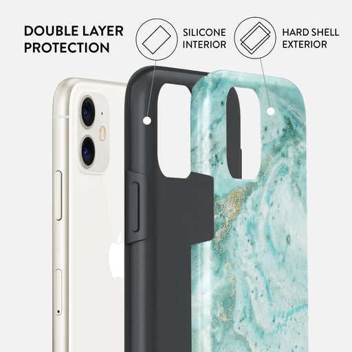 Uluwatu Waves - Teal iPhone 11 Case 6