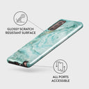 Uluwatu Waves - Teal Samsung Galaxy Note 20 4G / 5G Case 7