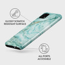 Uluwatu Waves - Teal Samsung Galaxy A22 5G Case 3