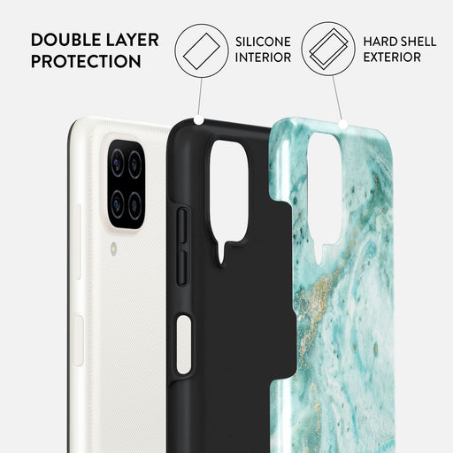 Uluwatu Waves - Teal Samsung Galaxy A12 4G Case 6