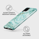 Uluwatu Waves - Teal Samsung Galaxy A12 4G Case 7