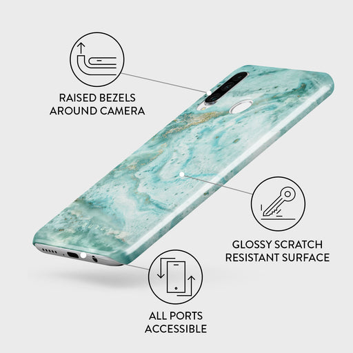 Uluwatu Waves - Teal Huawei P30 Lite Case 3