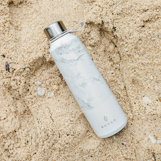 White Cloud - Marble Water Bottle 7