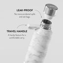 White Cloud - Marble Water Bottle 2