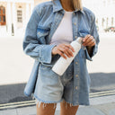 White Cloud - Marble Water Bottle 9