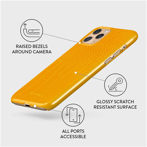 Canary Yellow - Snake Skin iPhone 11 Pro Case 3