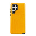 Canary Yellow - Snake Skin Samsung Galaxy S22 Ultra Case 5