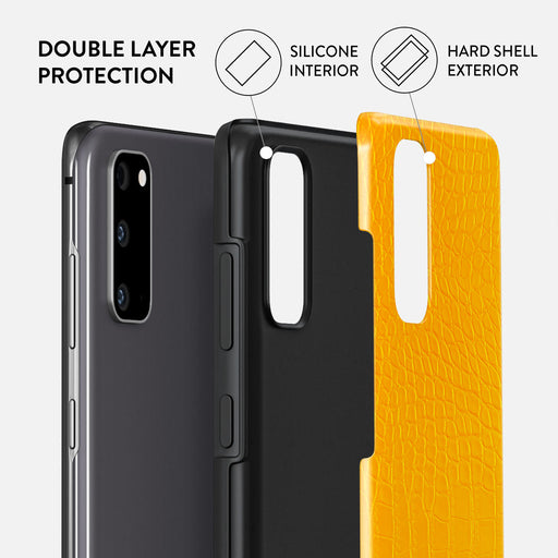 Canary Yellow - Snake Skin Samsung Galaxy S20 4G / 5G Case 6