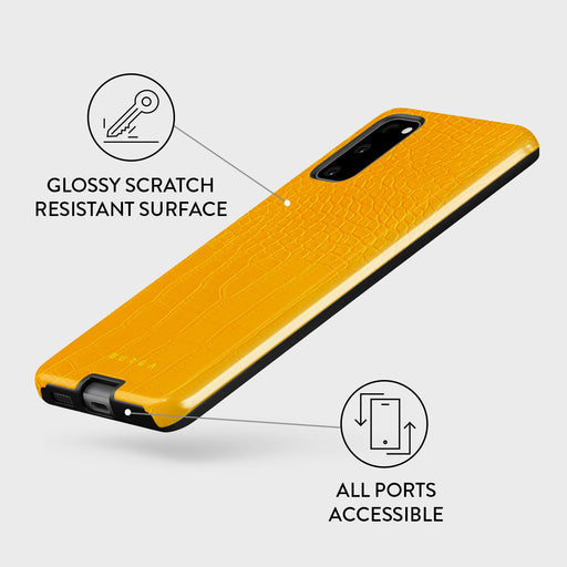 Canary Yellow - Snake Skin Samsung Galaxy S20 4G / 5G Case 7