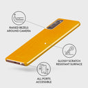 Canary Yellow - Snake Skin Samsung Galaxy Note 20 4G / 5G Case 3