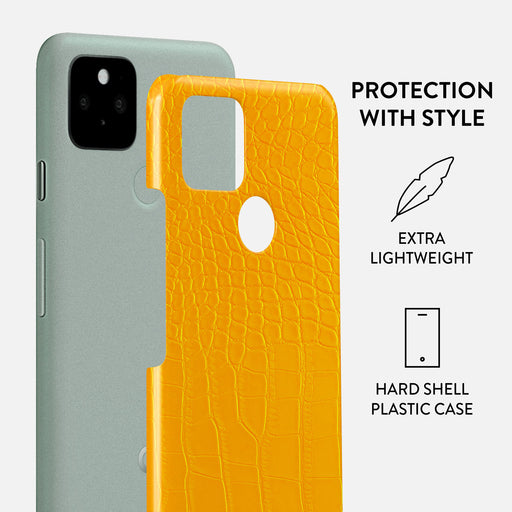 Canary Yellow - Snake Skin Google Pixel 5 Case 2