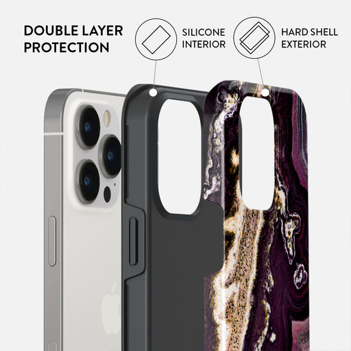 Purple Skies - Marble iPhone 13 Pro Max Case 6