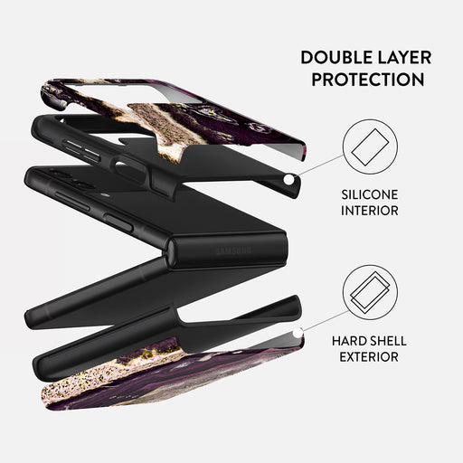 Purple Skies - Marble Samsung Galaxy Z Flip 3 Case 2