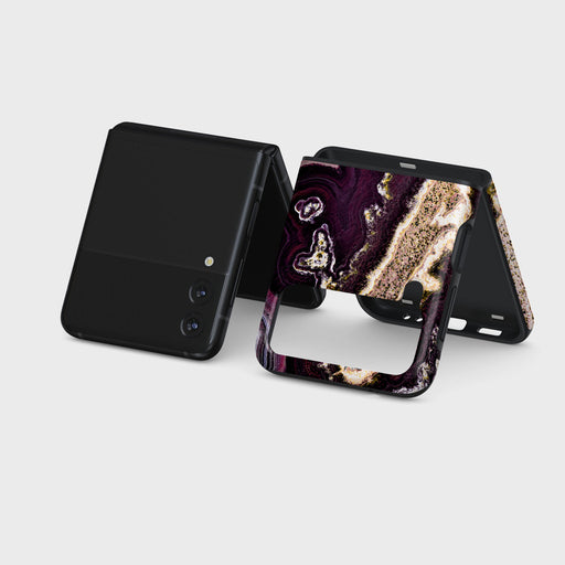 Purple Skies - Marble Samsung Galaxy Z Flip 3 Case 5