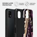 Purple Skies - Marble Samsung Galaxy A22 5G Case 2