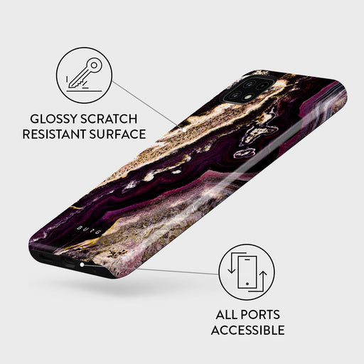 Purple Skies - Marble Samsung Galaxy A22 5G Case 3