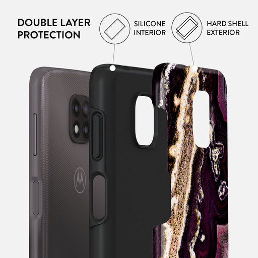 Purple Skies - Marble Motorola Moto G Power 2021 Case 2