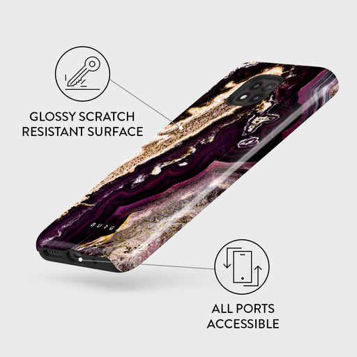 Purple Skies - Marble Motorola Moto G Power 2021 Case 3