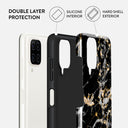Make A Wish - Gold Marble Samsung Galaxy A12 4G Case 6
