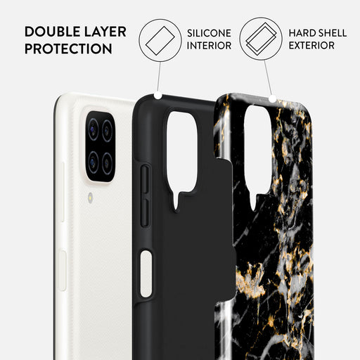 Make A Wish - Gold Marble Samsung Galaxy A12 4G Case 6