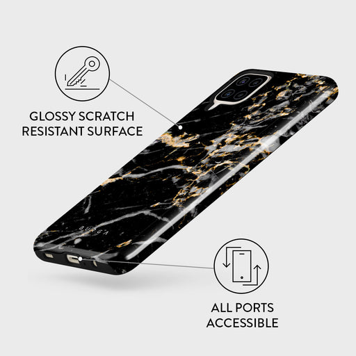 Make A Wish - Gold Marble Samsung Galaxy A12 4G Case 7