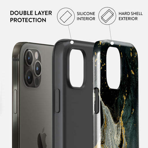 Northern Lights - Marble iPhone 12 Pro Case 6