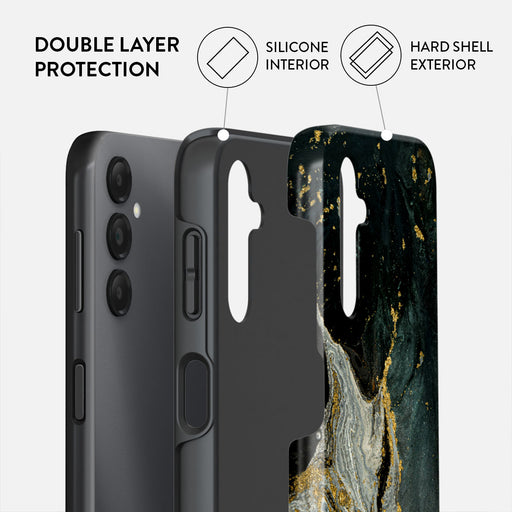 Northern Lights - Marble Samsung Galaxy A14 5G Case 2