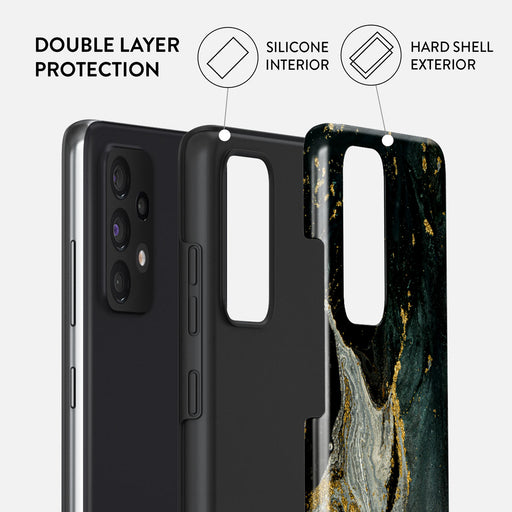 Northern Lights - Marble Samsung Galaxy A72 4G / 5G Case 6