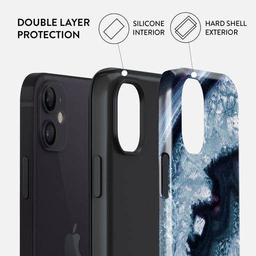 Frozen Lake - Gray Marble iPhone 12 Case 6