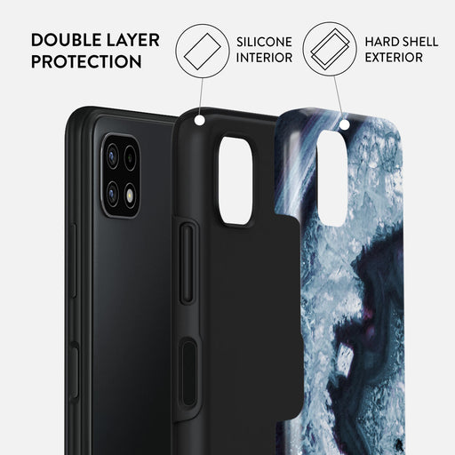Frozen Lake - Gray Marble Samsung Galaxy A22 5G Case 2