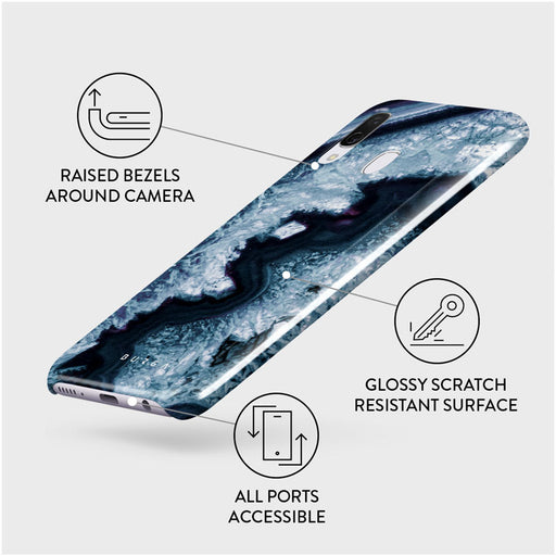 Frozen Lake - Gray Marble Samsung Galaxy A40 Case 3