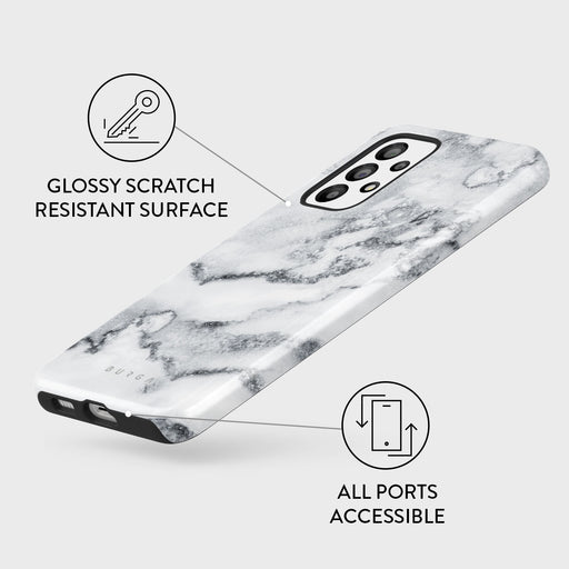 White Winter - Classy Marble Samsung Galaxy A33 Case 3