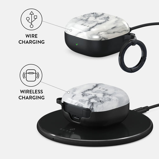 White Winter - Classy Marble Samsung Galaxy Buds Pro 2 Case 3